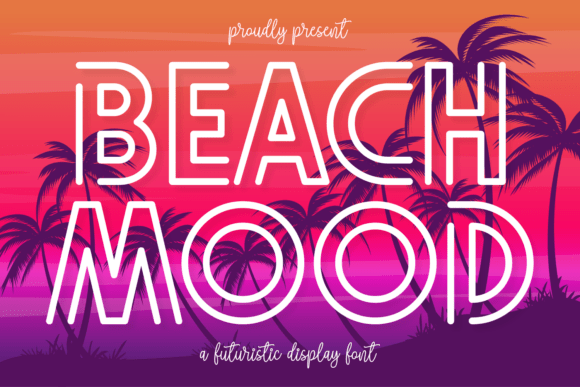 Beach Mood Font for Coastal Craft Designs
