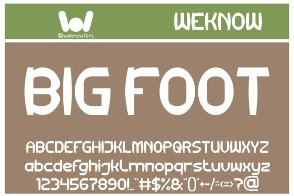 Big Foot Font: A Playful Display Typeface Review