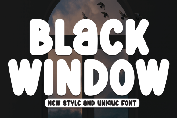 Black Window: A Bold Display Font for Playful Branding
