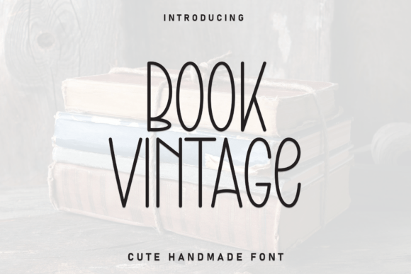 Book Vintage Font for Handmade Branding