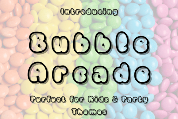 Bubble Arcade: A Retro Display Font for Modern Layouts