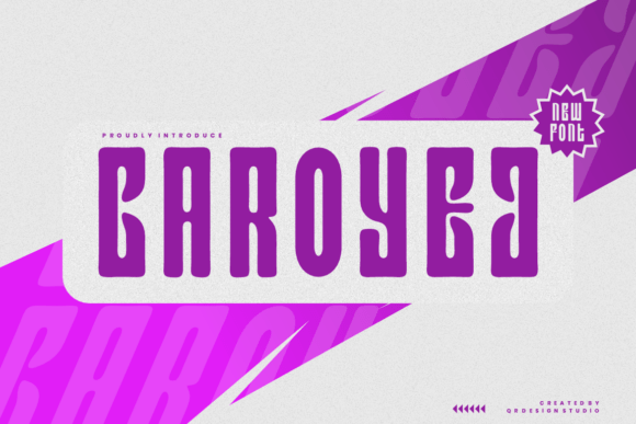 Caroyej: A Quirky Display Font for Makers