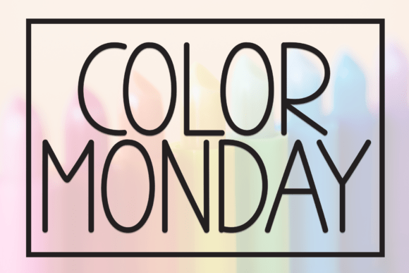 Color Monday Font for Modern Web Design