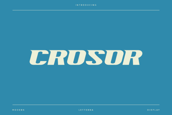 Crosor: The Bold Display Font for Champions