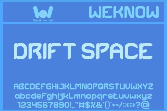 Drift Space Typeface for Modern Makers