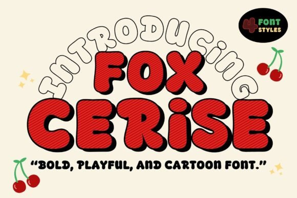 Fox Cerise: A Playful Display Font for Joyful Brands