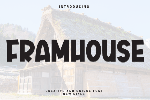 Framhouse: The Display Font for Clear Branding