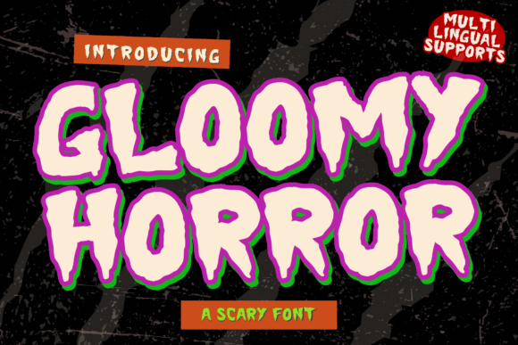 Gloomy Horror Font for Spooky Crafts