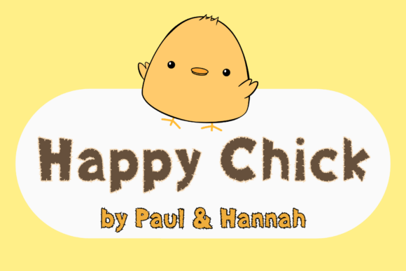 Happy Chick Font: A Warm, Fluffy Display Typeface