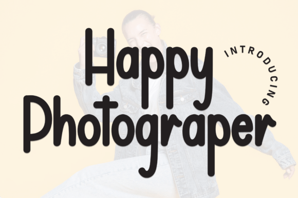 Happy Photograper Typeface for Playful Branding