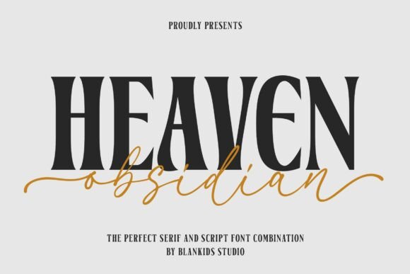 Heaven Obsidian Typeface for Bold Campaigns