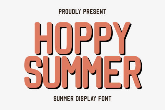 Hoppy Summer: A Cheerful Display Font for Editorial Design