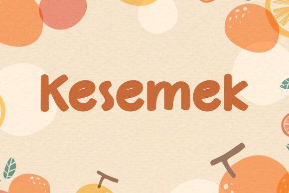 Kesemek: A Bold Display Font for Playful Brands