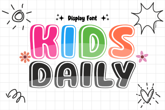 Kids Daily: A Joyful Display Font for Editors