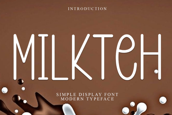 Milkteh: A Festive Display Font for Holiday Campaigns