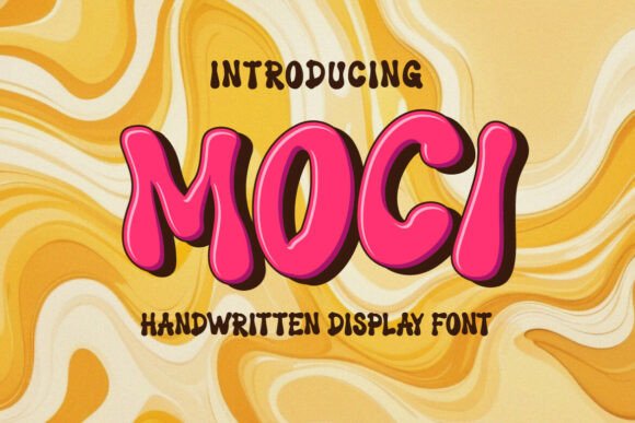 Moci Display Font for Editorial Design