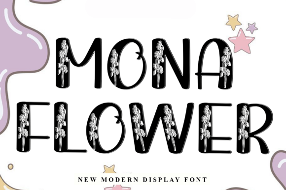Mona Flower: A Modern Display Font for Elegant Branding