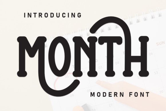 Month: A Warm Display Font for Modern Web Design
