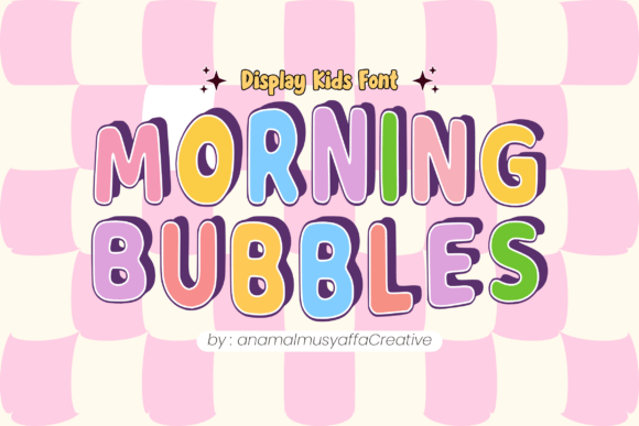 Morning Bubbles: A Playful Display Font for Editors