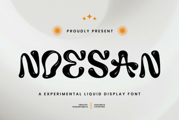 Noesan: A Liquid Display Font for Bold Web Headers