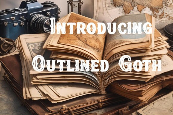 Outlined Goth Typeface for Editorial Design