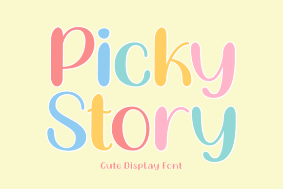 Picky Story: A Playful Display Typeface for Modern Editors