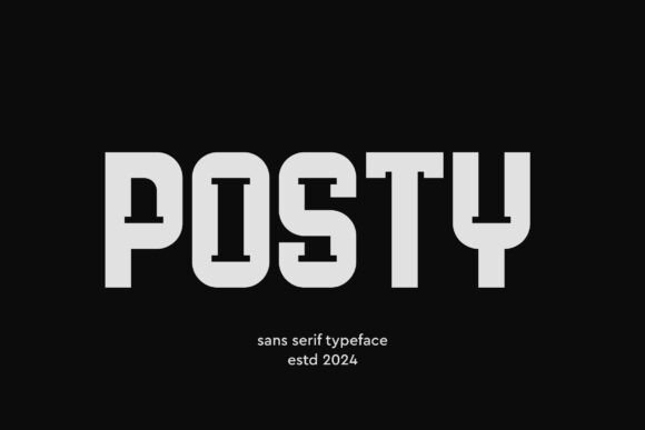 Posty Display Font for Editorial Design