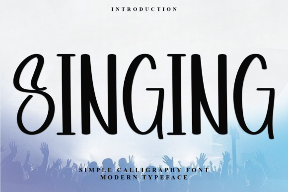 Singing: A Festive Display Font for Holiday Designs