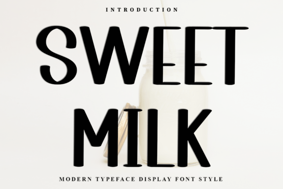 Sweet Milk Typeface for Festive Web Design