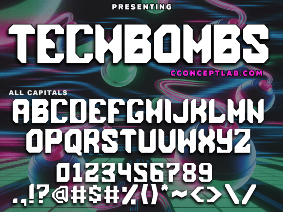 Techbombs: The Sci-Fi Display Font for Bold Campaigns