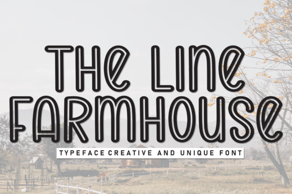 The Line Farmhouse Font for Branding