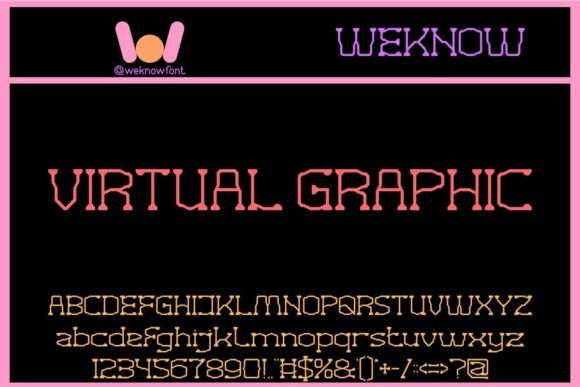 Virtual Graphic: A Modern Display Typeface for Editorial Design